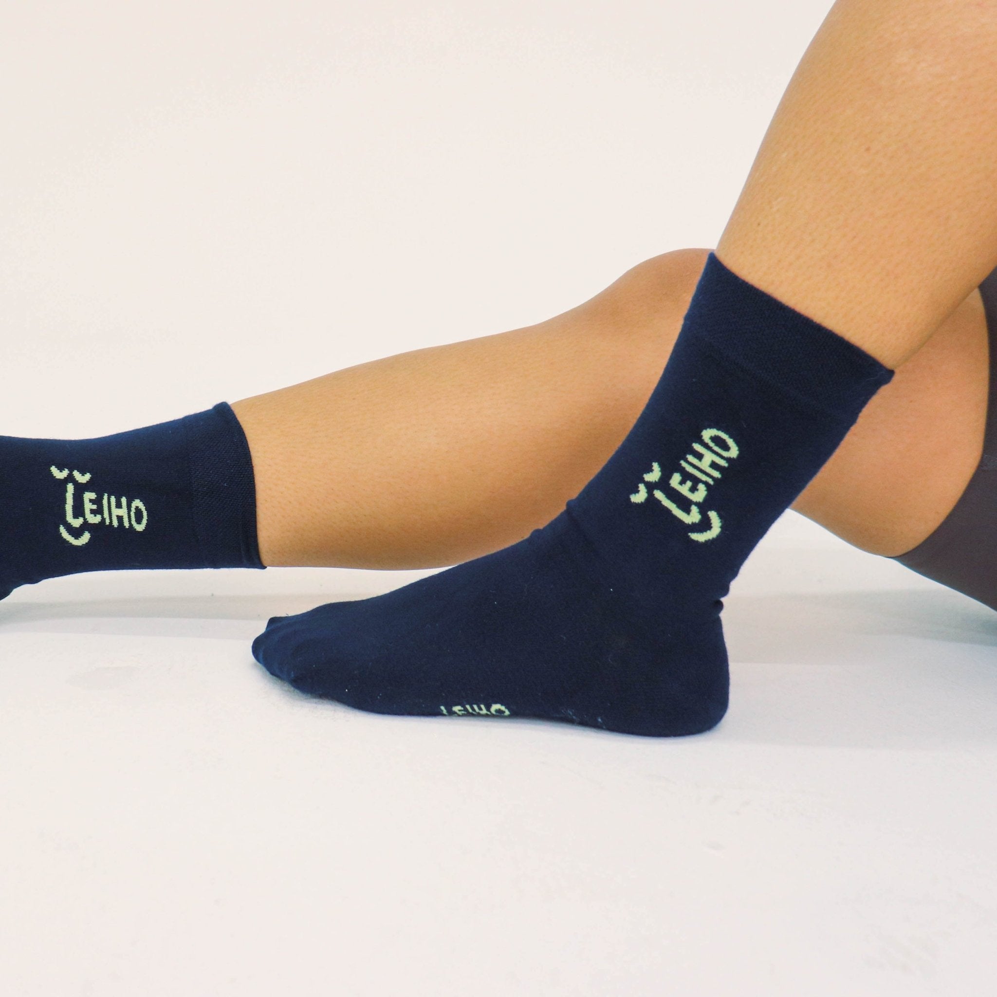 Leiho Bamboo Socks - Driving me Navy - Y.O.U underwear