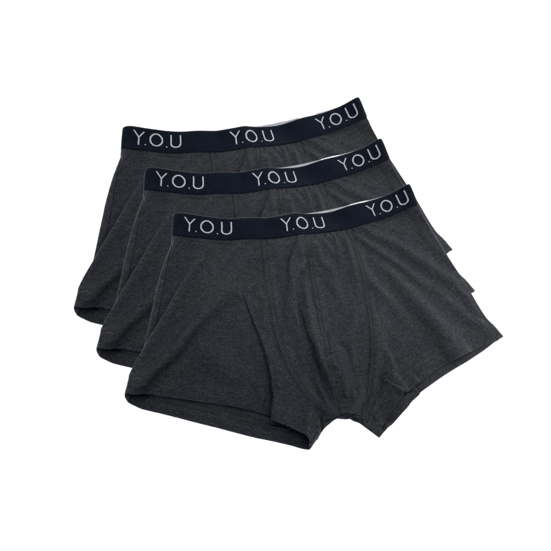 Men's Organic Cotton Hipster Trunks - pack of 3 - Y.O.U underwear