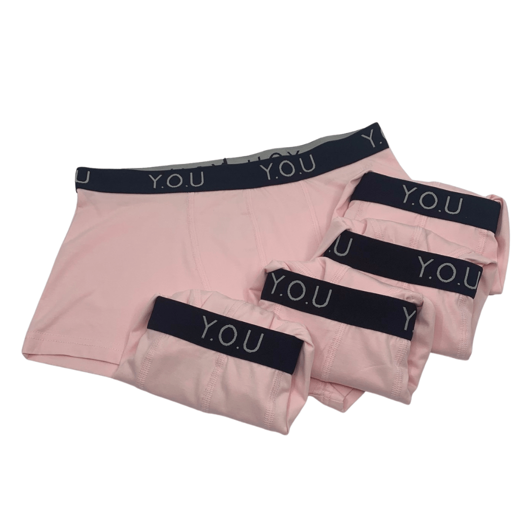 Men's Organic Cotton Hipster Trunks - pack of 5 - Y.O.U underwear