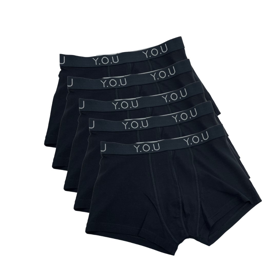 Men's Organic Cotton Hipster Trunks - pack of 5 - Y.O.U underwear