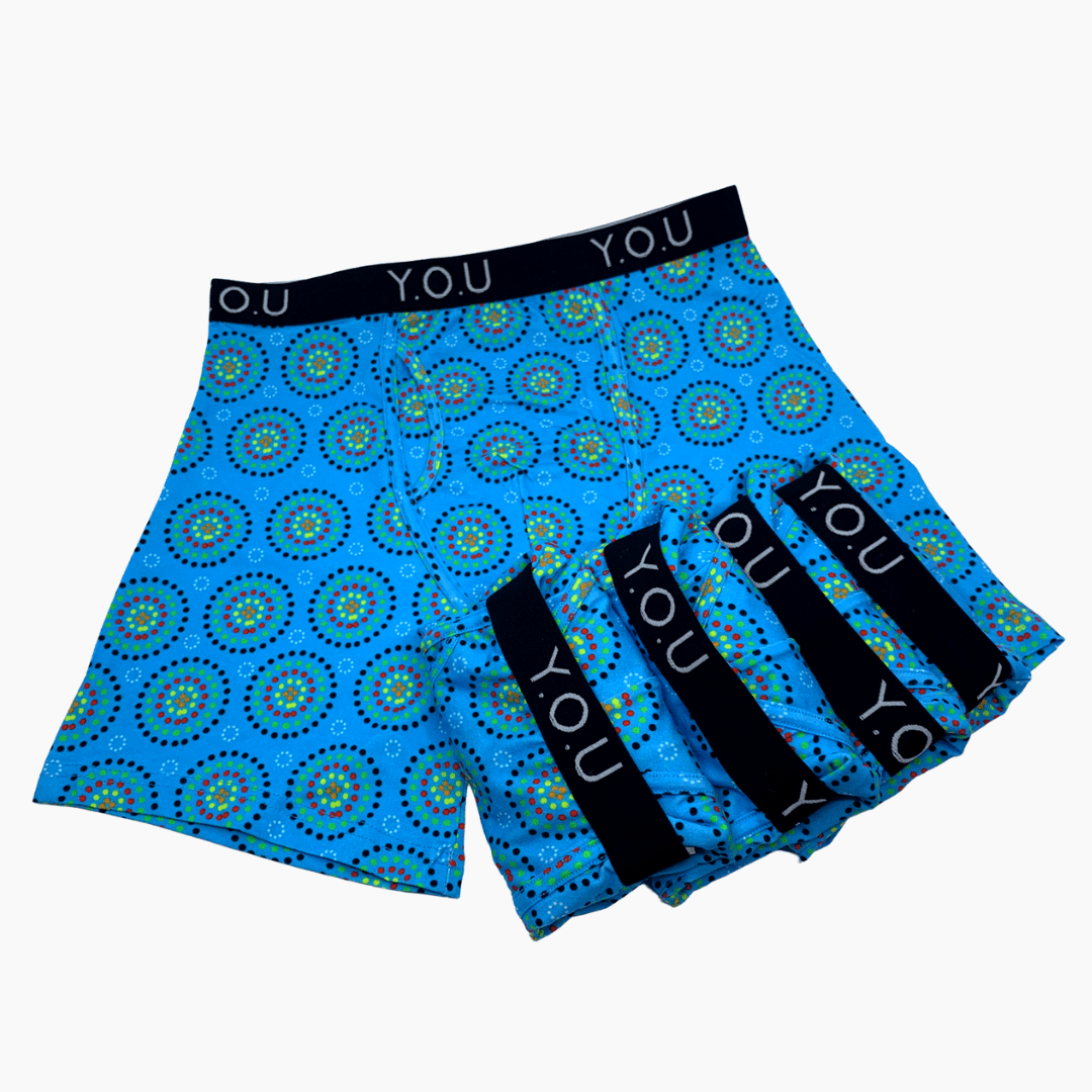 Men's Organic Cotton Mara Longer - Leg Trunks - pack of 5 - Y.O.U underwear