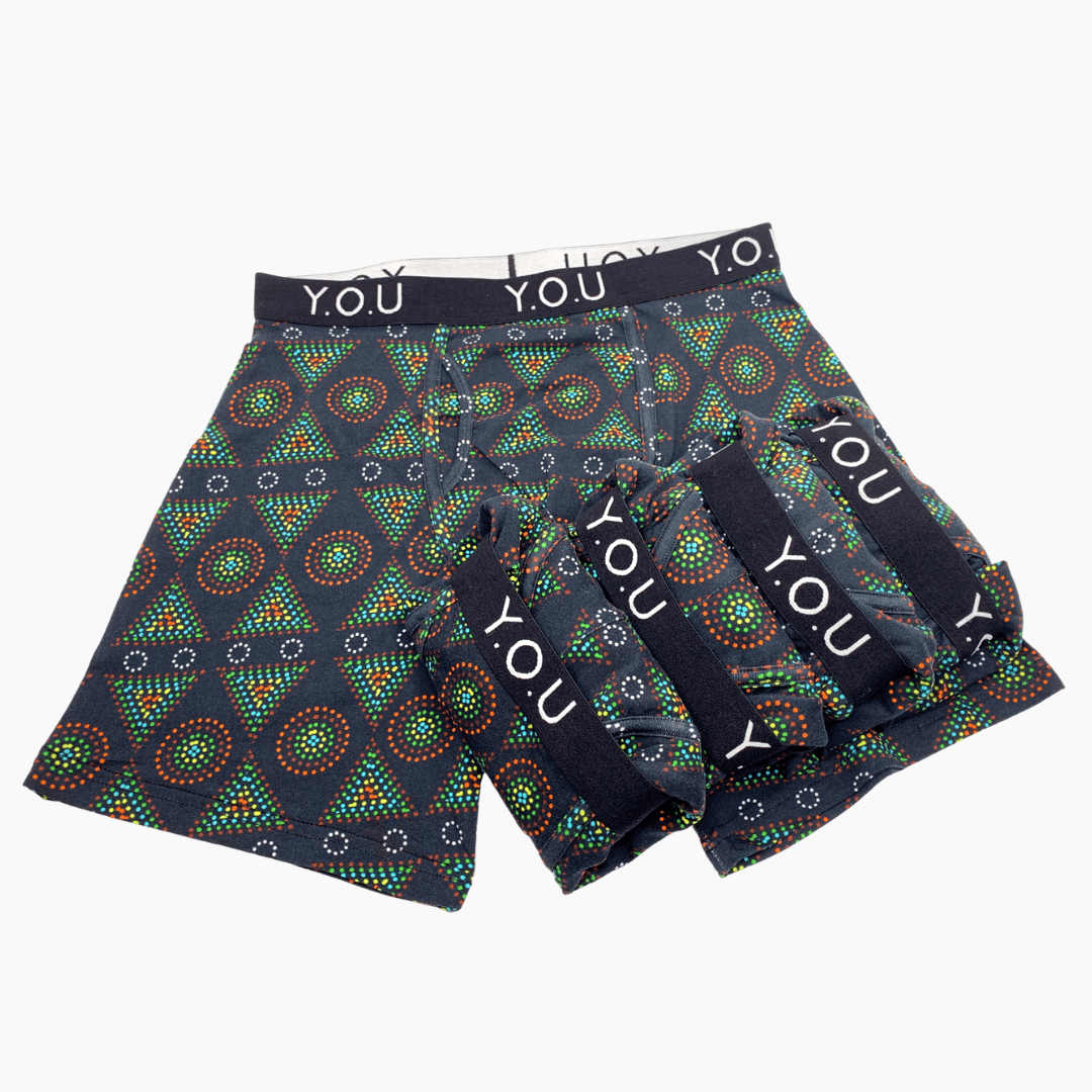 Men's Organic Cotton Mara Longer - Leg Trunks - pack of 5 - Y.O.U underwear
