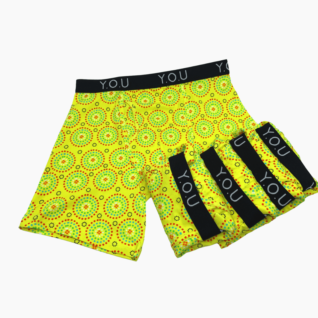 Men's Organic Cotton Mara Longer - Leg Trunks - pack of 5 - Y.O.U underwear