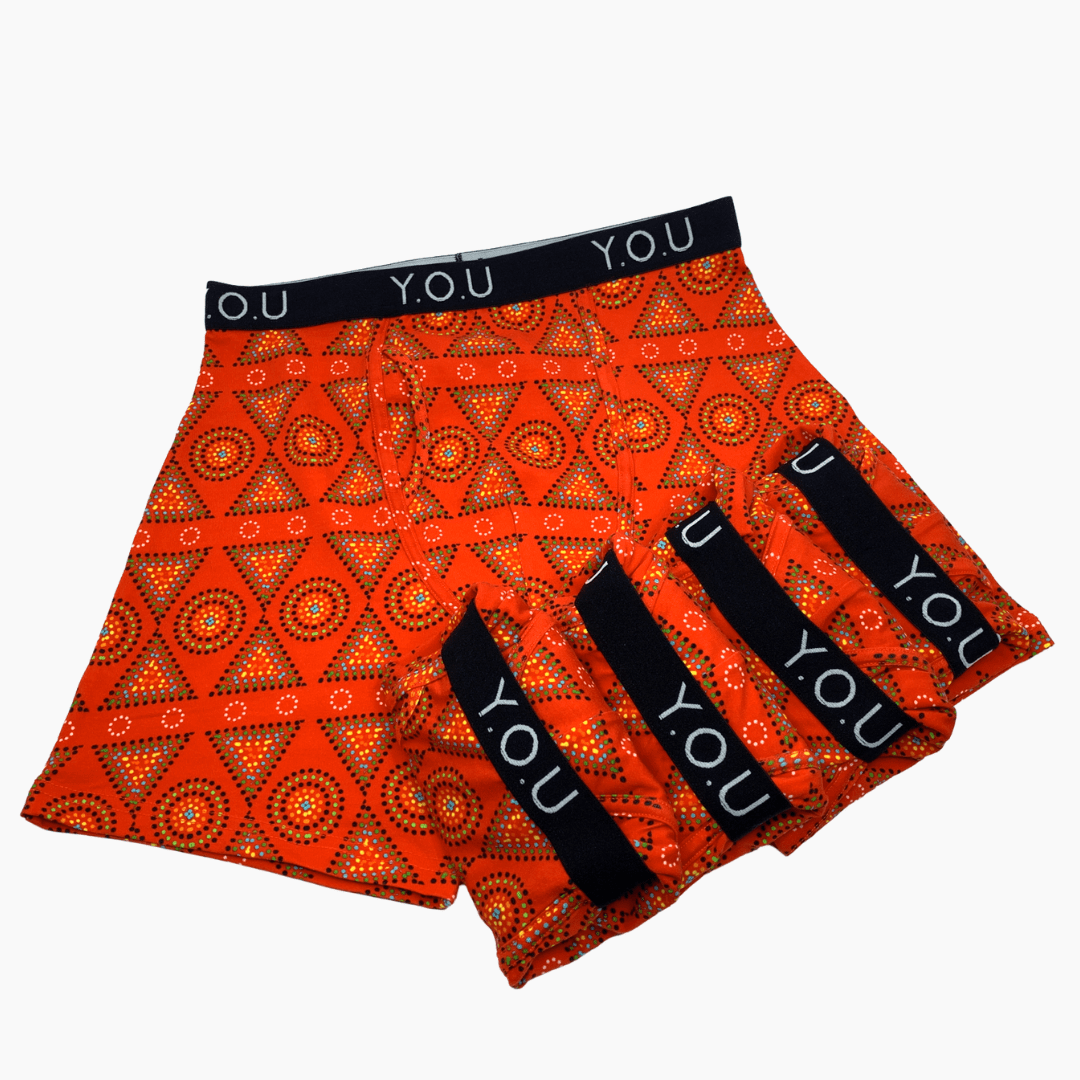 Men's Organic Cotton Mara Longer - Leg Trunks - pack of 5 - Y.O.U underwear