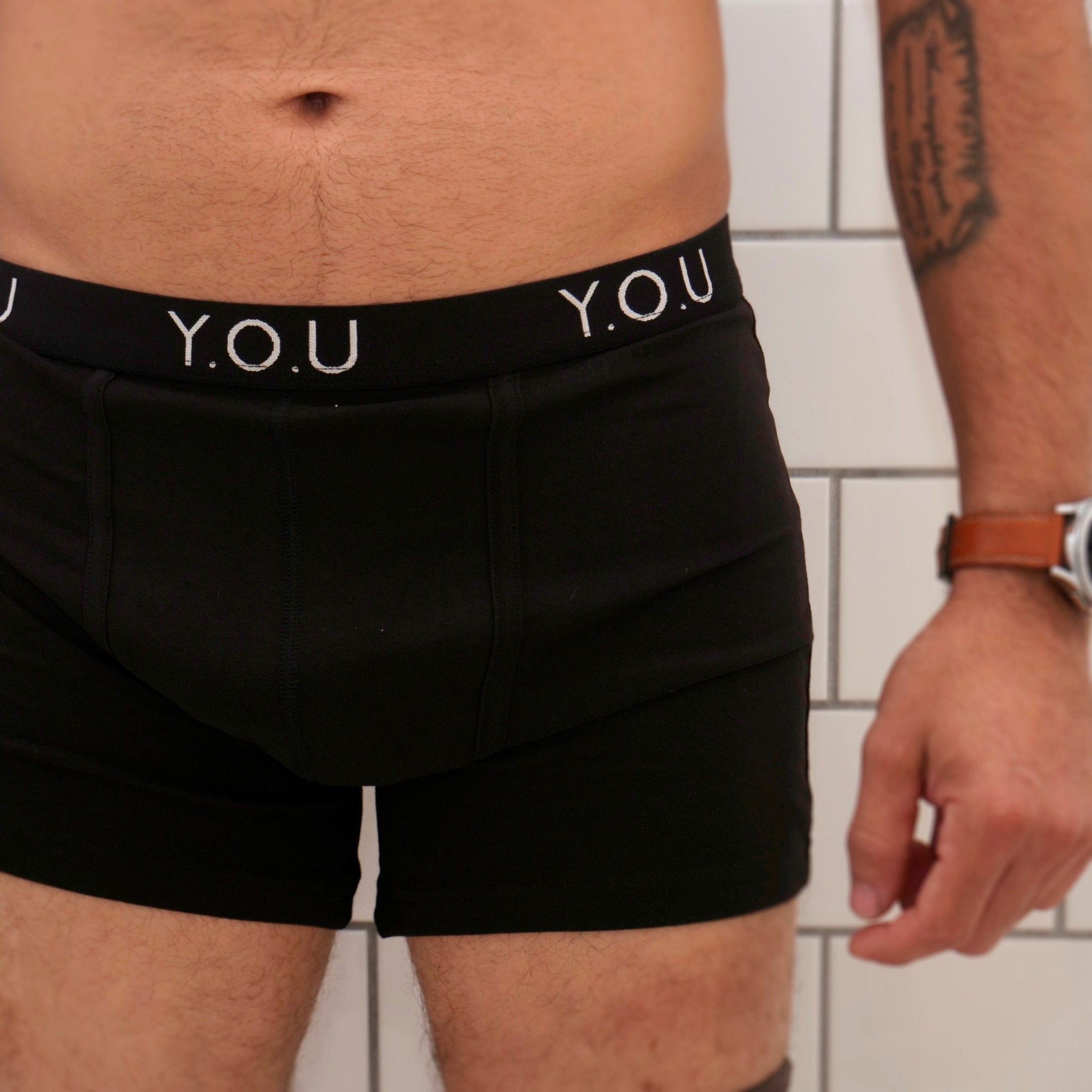 Men’s organic cotton mid - length trunks - pack of 5 - Y.O.U underwear