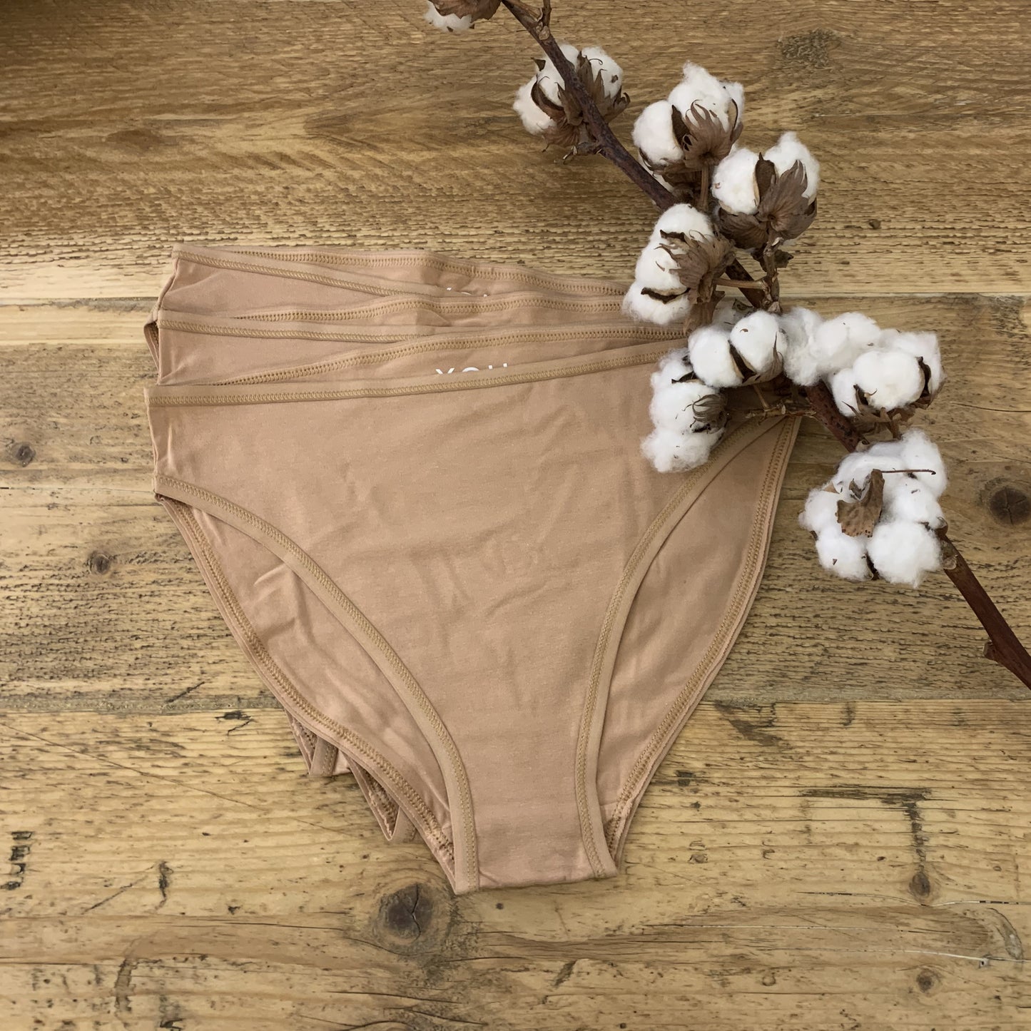 Women's organic cotton mid-rise bikini bottoms - pack of 3
