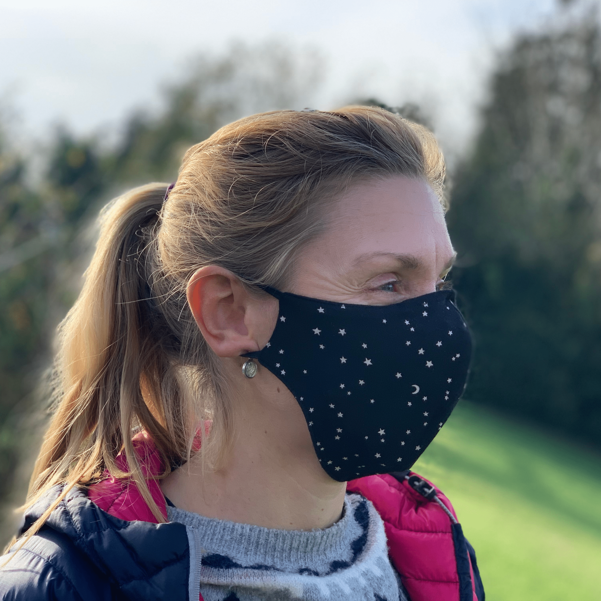 Organic cotton face mask - pack of 3 reversible designs (various designs available) - Y.O.U underwear