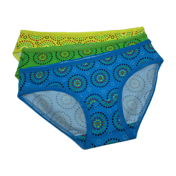 Women's organic cotton low - rise bikini bottoms - Mara design - Pack of 3 - Y.O.U underwear