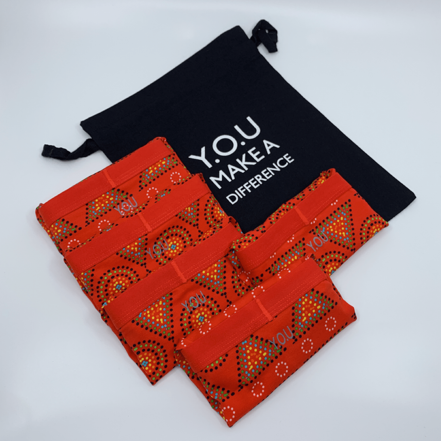 Women's organic cotton plain boy shorts - Mara design - Pack of 5 - Y.O.U underwear